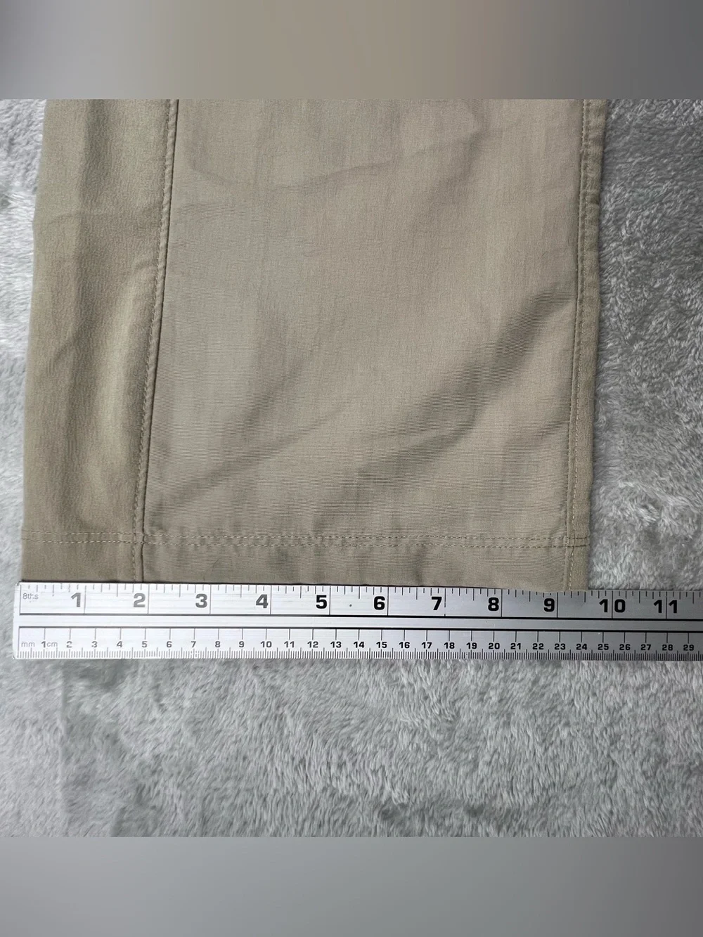 The North Face Womens Pants Size 8 Roll-Tab Relaxed Fit Tan Beige Nylon Hiking